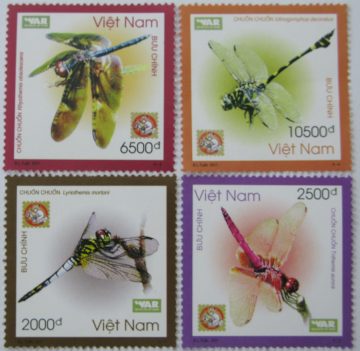 Vietnam dragonfly stamp sets published