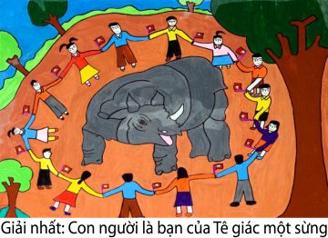 Award Ceremony of drawing contest on the conservation of the Javan Rhino and other endangered species