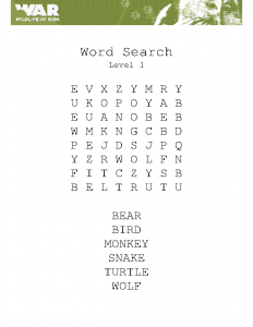 Word search (level 1)