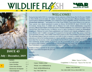 Wildlife Flash: Issue 43 (July - December, 2019)